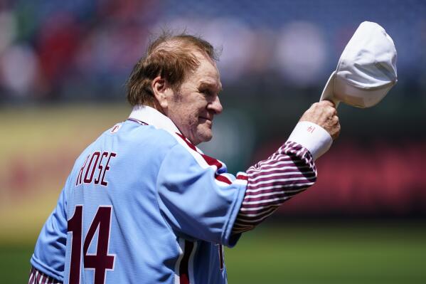 Pete rose phillies hotsell jersey